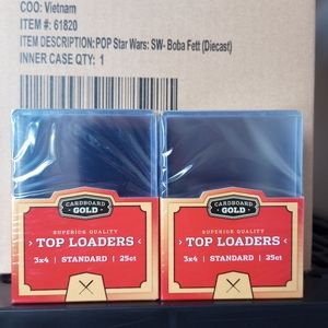 CBG Regular 3x4 Top Loaders 50 Count
